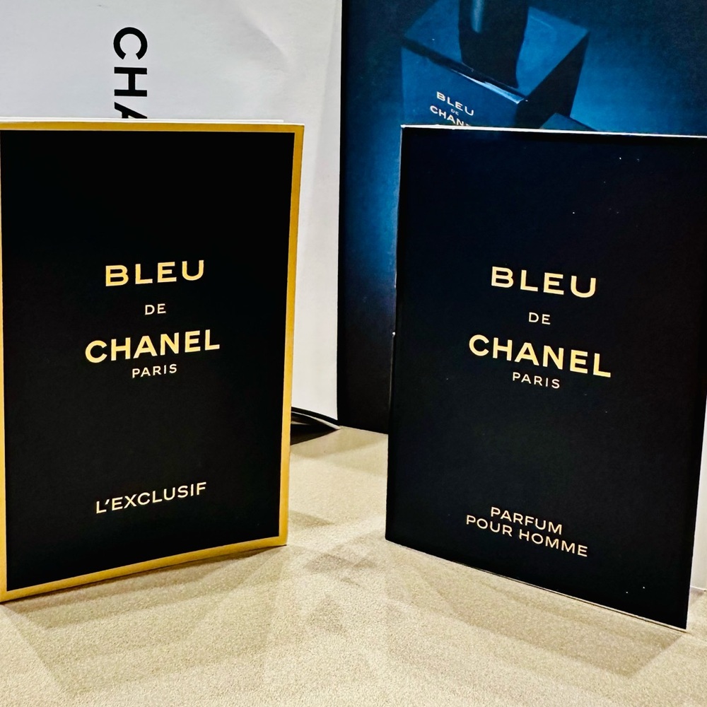 Chanel Bleu for men x 2 , bleau les Exclusifs sample new released